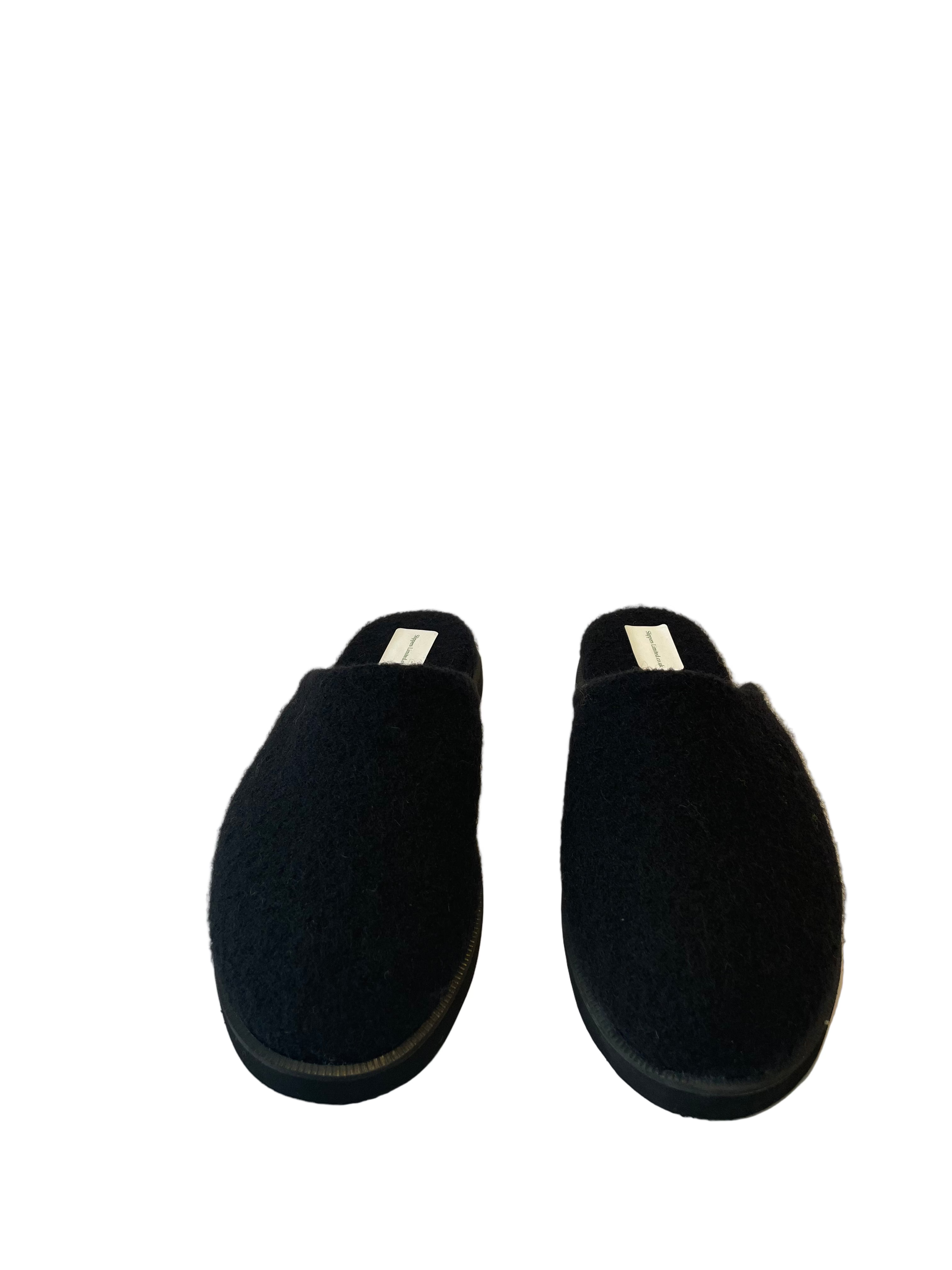 100% boiled wool - Black